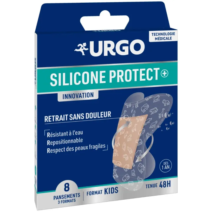 Silicone protect innovation pansements format kids Urgo - boite de 5 pansements