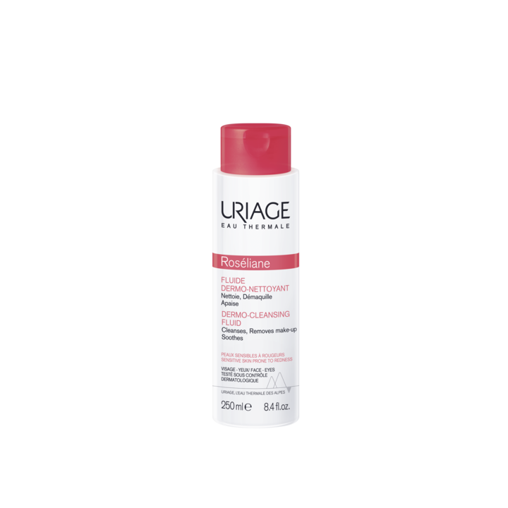 Roséliane Fluide dermo-nettoyant Uriage - flacon de 250 ml