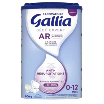 Bébé expert AR Amidon Lait en poudre 0-12mois Gallia - pot de 800g