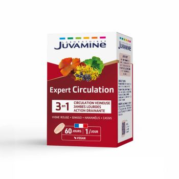Expert'Nature circulation Juvamine - boite de 60 comprimés