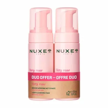 Very Rose Mousse a&eacute;rienne nettoyante Nuxe - lot de 2 flacons-pompes de 150ml