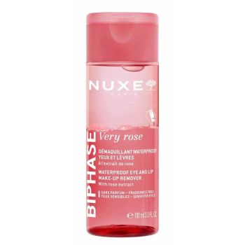 Very rose démaquillant biphase waterproof Nuxe - flacon de 100ml