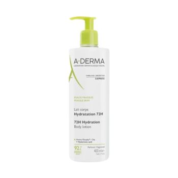 Lait corps hydratation 72h A-Derma - flacon-pompe de 400ml