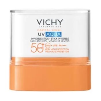 Capital Soleil UV aqua Stick invisible visage et lèvres SPF50+ Vichy - stick de 9g