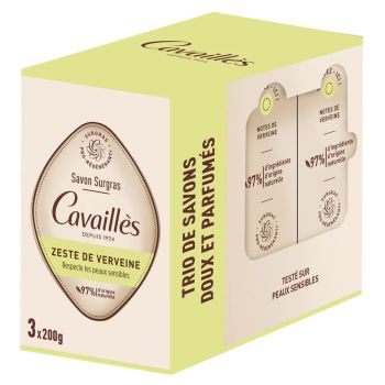 Savon surgras zeste de verveine Rog&eacute; Cavaill&egrave;s