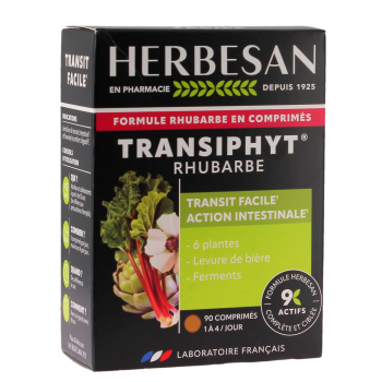 Transiphyt rhubarbe Herbesan - boîte de 90 comprimés