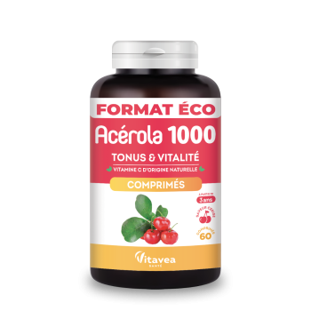 Acérola 1000 Nutrisanté - 60 comprimés à croquer