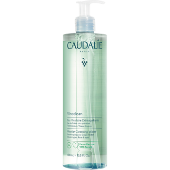 Vinoclean eau de raisin micellaire démaquillante Caudalie - flacon pompe de 400ml