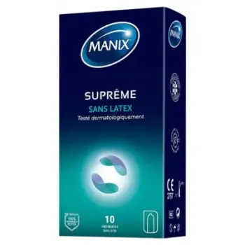 Préservatifs Suprême sans latex Manix - boite de 10 préservatifs