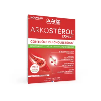 Arkostérol Expert contrôle du cholestérol Arkopharma - boîte de 30 gélules
