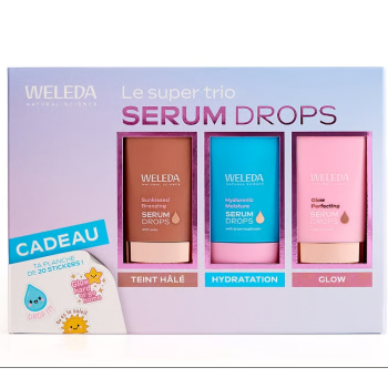 Coffret Le super trio Sérum Drops Weleda - 3 produits