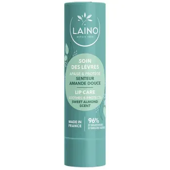Soin des lèvres parfum amande douce Laino - stick de 4g