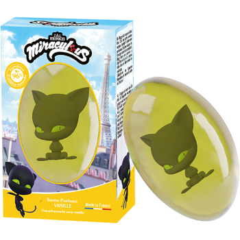 Savon solide Vanille figurine Plagg Le Comptoir du Bain x Miraculous - pain de 75g