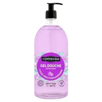 Gel douche Figue Méditerranéenne Le Comptoir du Bain - Flacon-pompe de 1L