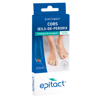 Digitubes cors oeils-de-perdrix taille L Epitact - 1x10cm 