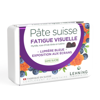 P&acirc;te suisse fatigue visuelle Lehning - bo&icirc;te de 40 gommes
