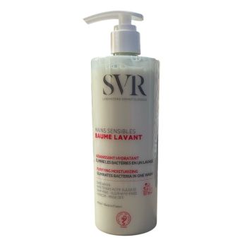 Baume lavant assainissant hydratant mains sensibles SVR - flacon-pompe de 400ml