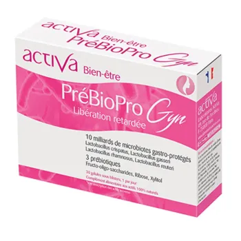 PréBioPro Gyn libération retardée Activa - boite de 30 gélules