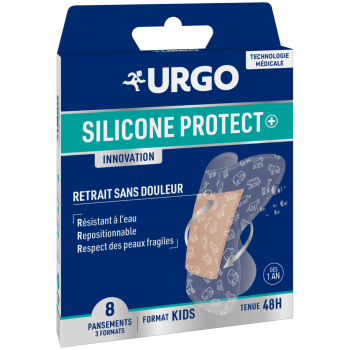 Silicone protect innovation pansements format kids Urgo - boite de 8 pansements