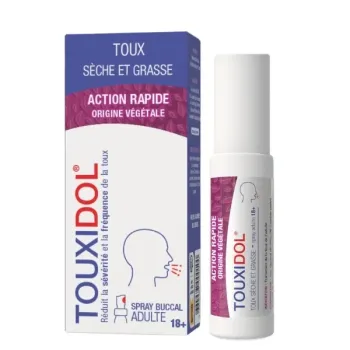 Touxidol spray toux sèche et grasse adultes PediAct - spray de 30ml