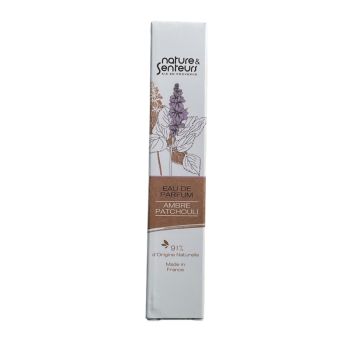 Eau de parfum ambre patchouli Nature & senteurs - spray de 15ml