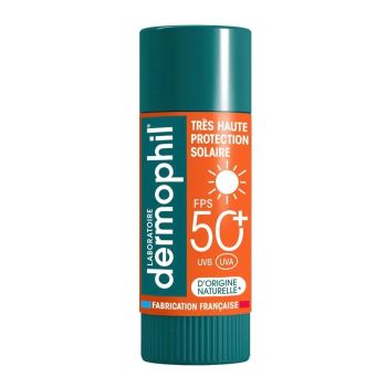 Stick à lèvres protection solaire SPF50+ Dermophil Indien - stick 4g