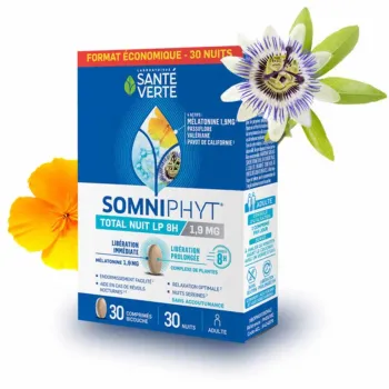 Somniphyt Total Nuit LP 1,9 mg Santé Verte