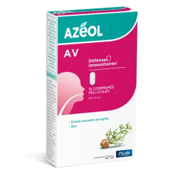 Azéol AV défenses immunitaires Pileje - boîte de 15 comprimés