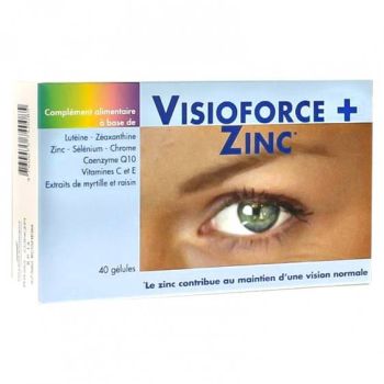 Visiofroce + Zinc Exopharm - boite de 40 gélules