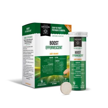 Boost effervescent goût orange Dayang - boite de 20 comprimés effervescents