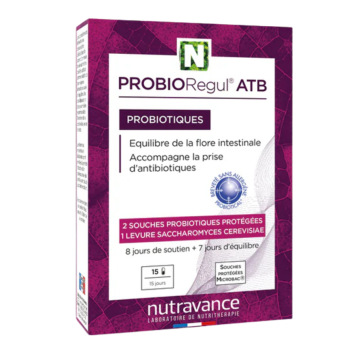 ProbioRegul ATB probiotiques Nutravance - boîte de 15 gélules