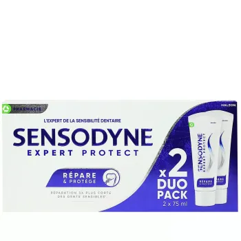 Expert Protect dentifrice répare et protège Sensodyne - 2 tubes de 75ml