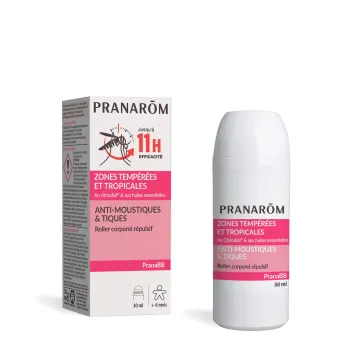 Anti-moustiques & tiques pour bébé Pranarôm - roll-on de 30ml