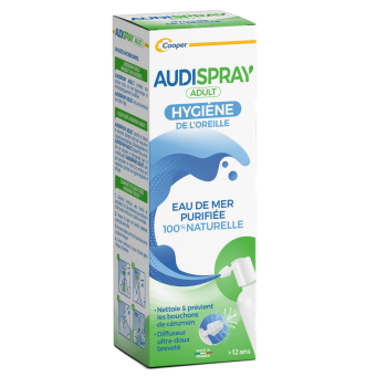 Audispray adultes hygiène de l'oreille - spray auriculaire 50 ml