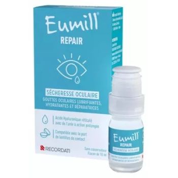 Gouttes sécheresse oculaire Eumill Repair
