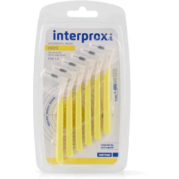 Brossettes interdentaires mini interprox plus jaune Crinex - lot de 6 brossettes