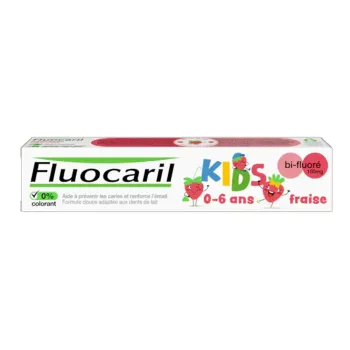 Dentifrice kids 0-6 ans arôme fraise Fluocaril - tube de 75ml
