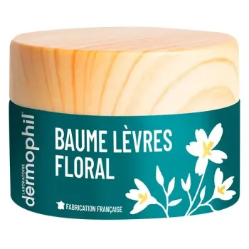 Baume lèvres floral Dermophil - pot de 15g
