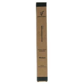 Brosse à dents adulte en bambou médium Cap Bambou - une brosse à dents