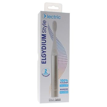 Brosse à dents électrique silver Style Electric Elgydium - une brosse à dents électrique