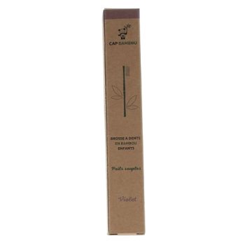 Brosse à dents enfants en bambou Cap Bambou - une brosse à dents