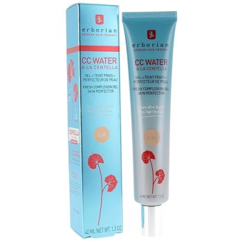 CC Water à la Centella Gel teint frais perfecteur de peau clair Erborian
