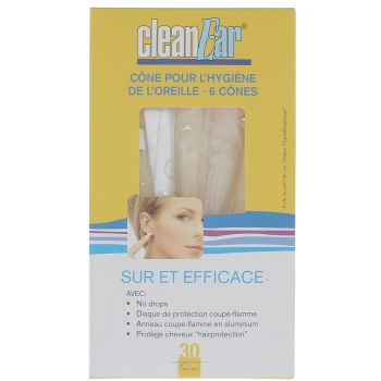 Cleanear cône pour hygiène oreille - boite de 6 cônes