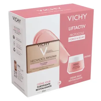 Coffret Neovadiol rose platinium fortifiant revitalisant Vichy - coffret de 2 produits