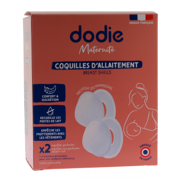 Coquille allaitement confort Dodie - Boîte de 4 coquilles