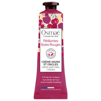Crème mains et ongles Pétillantes baies rouges Osmaé - tube de 30 ml