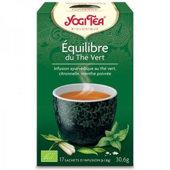 Equilibre du thé vert BIO Yogi Tea - boite de 17 sachets