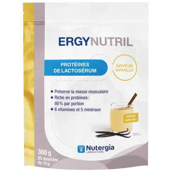Ergynutril Protéines de lactosérum vanille Nutergia - sachet de 300g