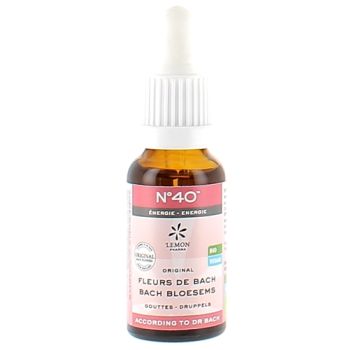 Fleurs de Bach N°40 Énergie bio Lemon Pharma - flacon de 20ml