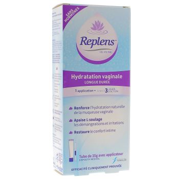 Gel Vaginal Hydration longue durée sans hormones Replens - tube de 35 g